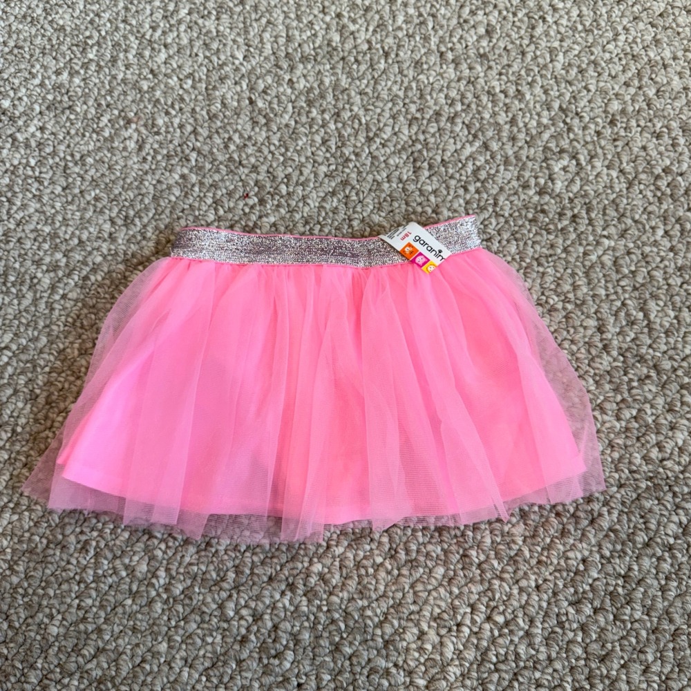 Garanimals Baby Girls Neon Pink Tulle Tutu Skirt Size 18 Months